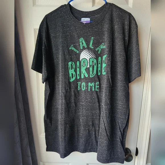 Men's Tshirt "Talk Birdie to Me" - Picture 1 of 3